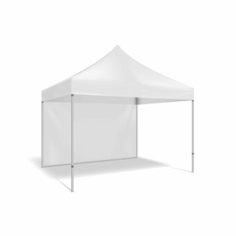 Folding tent. Illustration isolated on white background. Graphic concept for your design